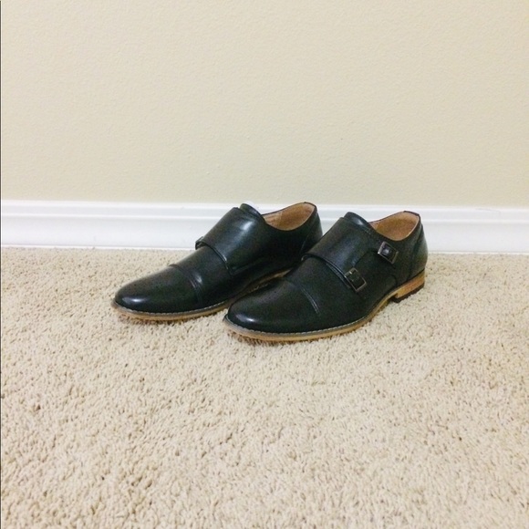 Black Monk Straps Size 8 - Picture 3 of 5